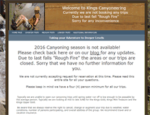 Tablet Screenshot of kingscanyoneering.com